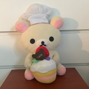 rilakkuma baker with cupcake plush